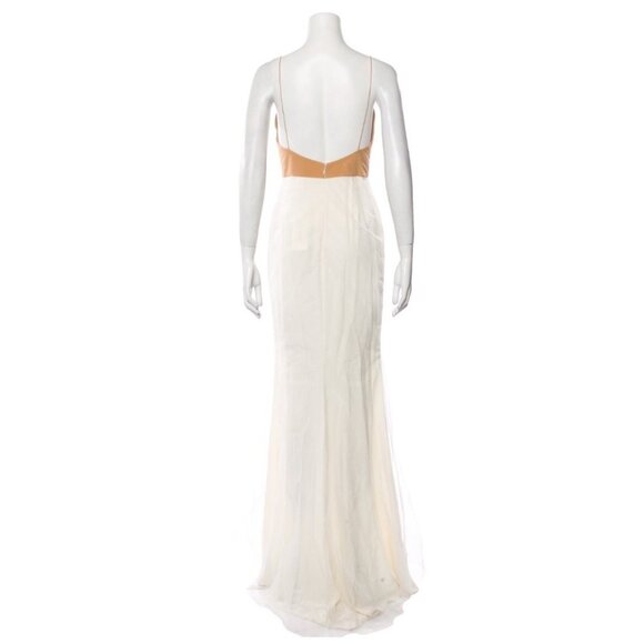 Zuhair Murad Silk Wedding Dress 6 Sweetheart Simple Minimalist Designer Gown 40 - Picture 3 of 6